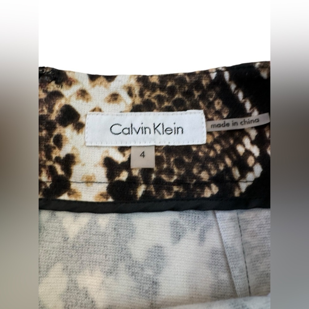 Calvin Klein Pencil Skirt Size 4 Snakeskin - Picture 5 of 6